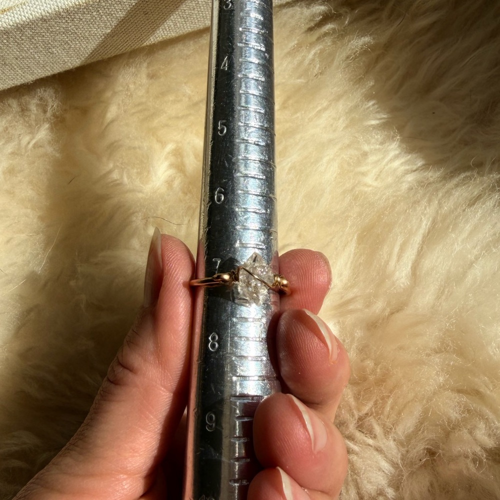 Ethically Sourced Herkimer Diamond Ring - image 3